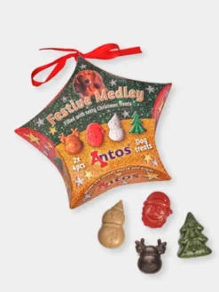 Assortiments de friandises dentaires de Noël pour chien - Boule de sapin