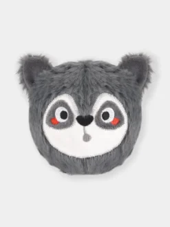 Balle en peluche pour chien - Raton laveur 🦝 - HugSmart
