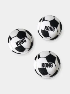 Balles de tennis Kong pour chien sans couineur - Edition supporter⚽