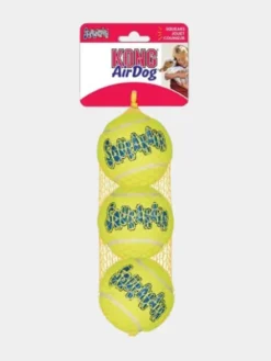 3 Balles de tennis Kong SqueakAir pour chien