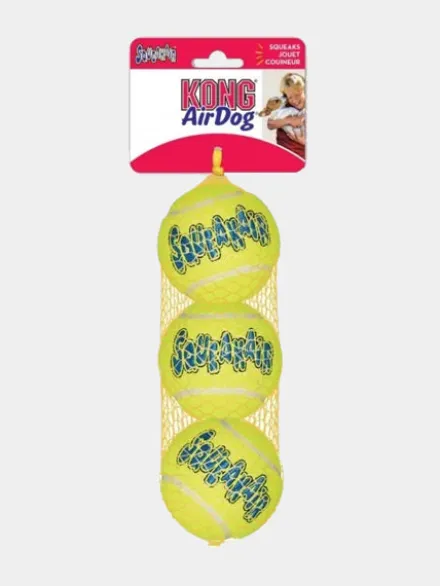 3 Balles de tennis Kong SqueakAir pour chien