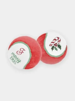 Balles de tennis Merry Xmas pour chien - Ferribiella