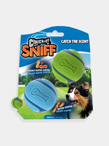 2 balles pour chien - Sniff Fetch Ball - Chuck It! - Taille M