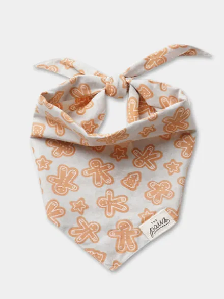 Bandana d'Hiver pour chien - Motif Cookies - The Paws