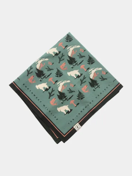 Bandana en coton - Northwest Wildlife - The Landmark Project