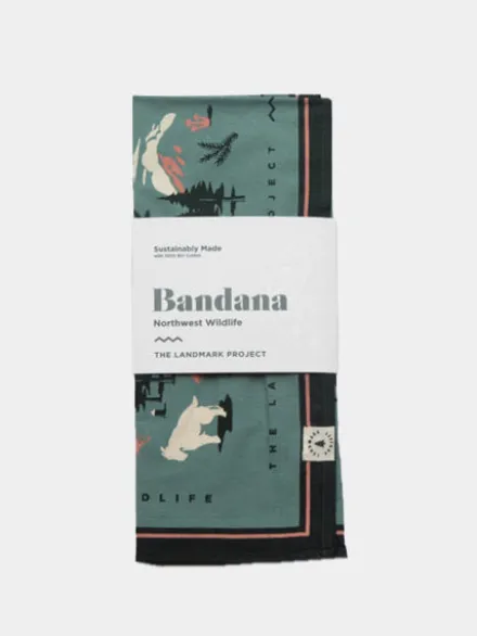 Bandana en coton - Northwest Wildlife - The Landmark Project