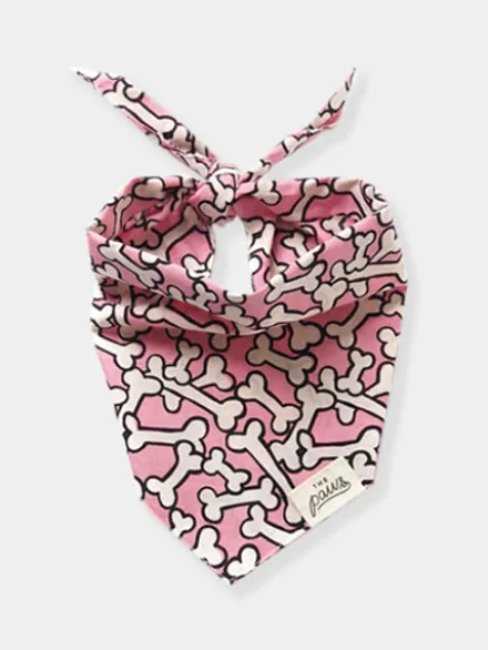 Bandana pour chien - Dig it 🦴 Rose - The Paws