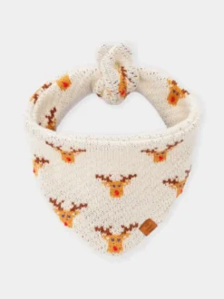 Bandana pour chien en tricot - Reindeer 🦌 - The Foggy Dog