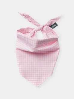 Bandana pour chien - Gingham Baby Pink - The Paws