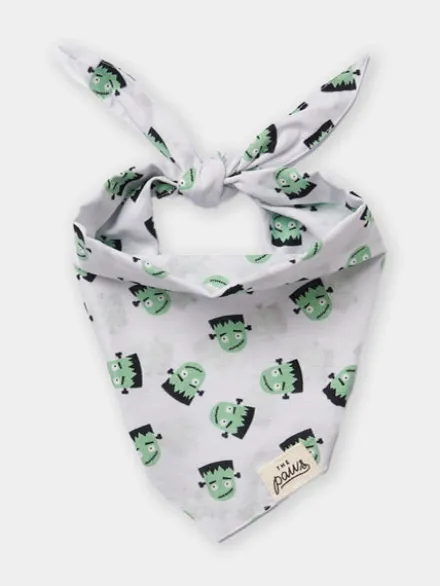 Bandana pour chien - Motif Frankie 🧟 - The Paws