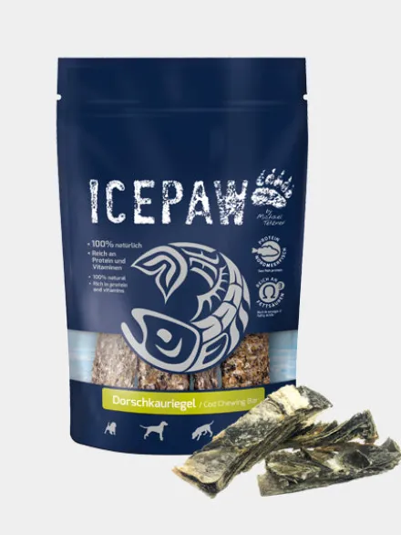 Barre de morue séchée à mâcher - Icepaw