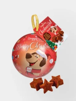 Biscuits artisanaux de Noël pour chien - Boule de Noël - Doggye Bag