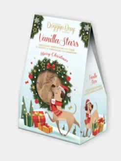 Biscuits artisanaux de Noël pour chien - Vanilla Stars - Doggye Bag