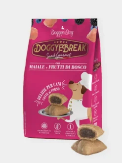 Biscuits artisanaux pour chien - DoggyeBreak - Porc 🐖 et Fruits rouges 🍓