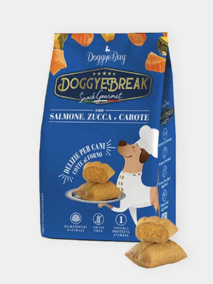 Biscuits artisanaux pour chien - DoggyeBreak - Saumon 🐟 et Carotte 🥕