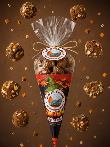 Biscuits d'halloween pour chien - Kiss the witch 🧙♀️ - Cooka's Cookies