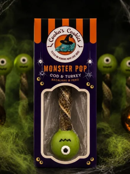 Biscuits d'halloween pour chien - Monster Pop 👽 - Cooka's Cookies
