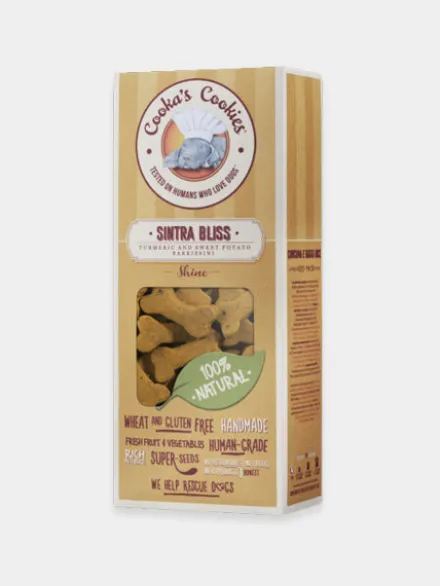 Biscuits Immunitaire pour chien - Curcuma et Patate douce - Cooka's Cookies