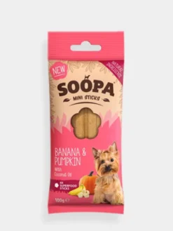Bâtonnets à mâcher pour chien - Banane et Citrouille 🍌 - Soopa