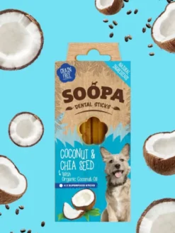 Bâtonnets à mâcher pour chien - Noix de Coco et Graines de Chia