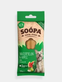 Bâtonnets à mâcher pour chien - Pastèque et Pomme 🍉🍏 - Soopa