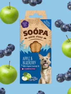 Bâtonnets à mâcher pour chien - Pomme et Myrtille