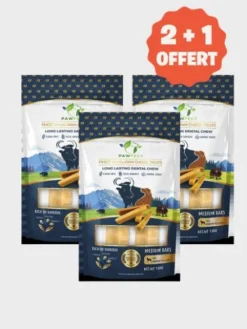 Bâtons de Fromage de Yak à mâcher pour chien - Taille M