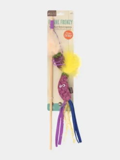 Canne à pêche pour chat - Aubergine 🍆 - Pet PLAY