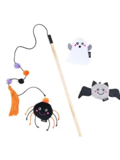 Canne à pêche pour chat - Halloween Ghost with friends 👻 - Zippy Claws