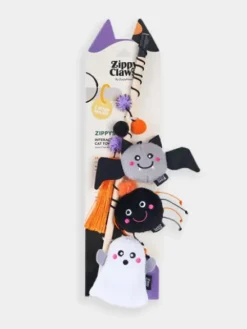 Canne à pêche pour chat - Halloween Ghost with friends 👻 - Zippy Claws