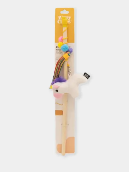 Canne à pêche pour chat - Licorne - Zippy Claws