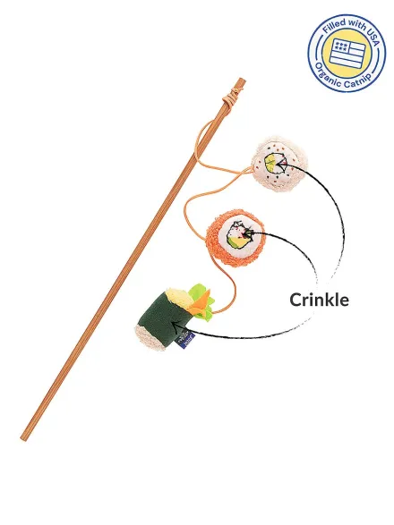 Canne à pêche pour chat - Sushi 🍣 - Pet PLAY