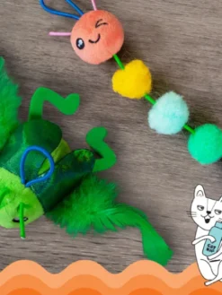 Canne à pêche pour chat - Tail teaser Sauterelles - Catstages