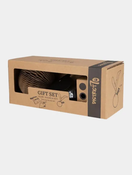 Coffret cadeau - 3 jouets en carton pour chat - District70