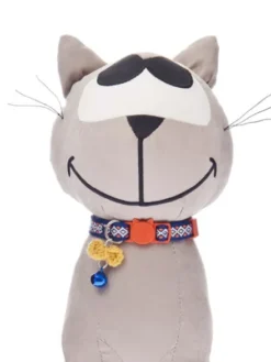 Collier chat inspiration Islandaise - Bleu profond - Ferribiella