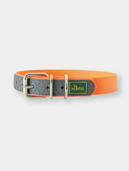 Collier imperméable et résistant pour chien - Orange néon - Hunter