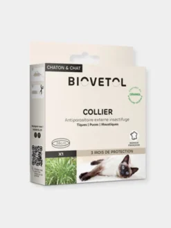 Collier insectifuges Bio pour chat et chaton - Biovetol