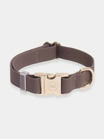 Collier waterproof Cloud pour chien - Espresso - Shop Sunny Tails