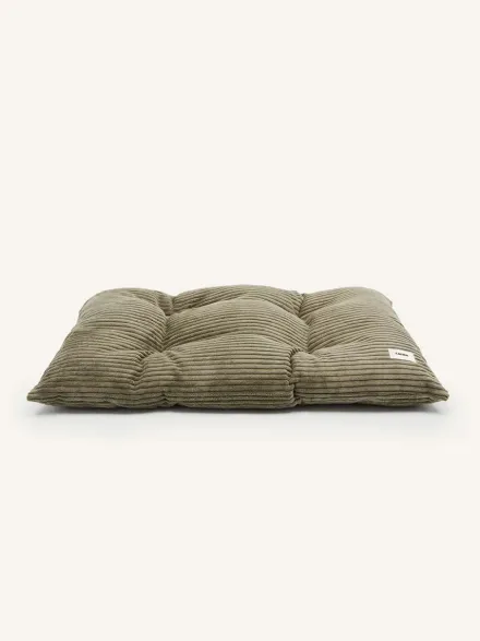 Coussin pour chien Bela - Velours côtelé vert - Cafide
