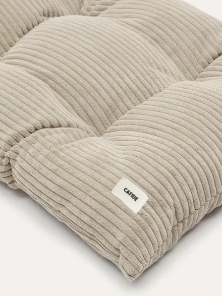Coussin pour chien Bela - Velours côtelé beige - Cafide