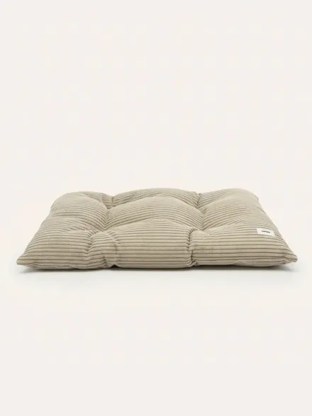 Coussin pour chien Bela - Velours côtelé beige - Cafide