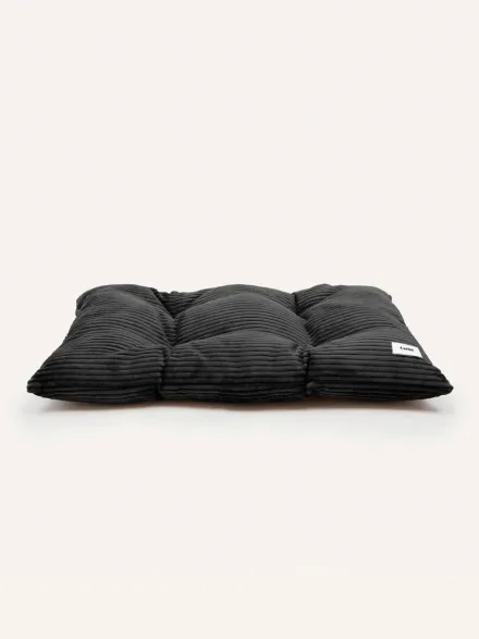 Coussin pour chien Bela - Velours côtelé noir - Cafide