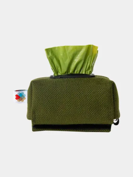 Distributeur de sacs à crottes pour chien - Vert - Wildebeest