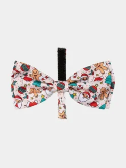 Ensemble Bandana & Nœud papillon de Noël pour chien - Tinsel Time (S/M)