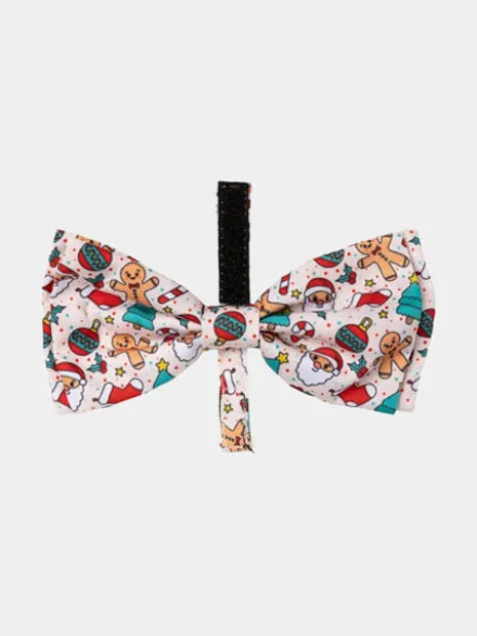 Ensemble Bandana & Nœud papillon de Noël pour chien - Tinsel Time (S/M)