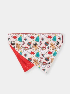 Ensemble Bandana & Nœud papillon de Noël pour chien - Tinsel Time (S/M)
