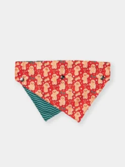 Ensemble Bandana & Nœud papillon de Noël pour chien - Holly Jolly Cookies (S/M)