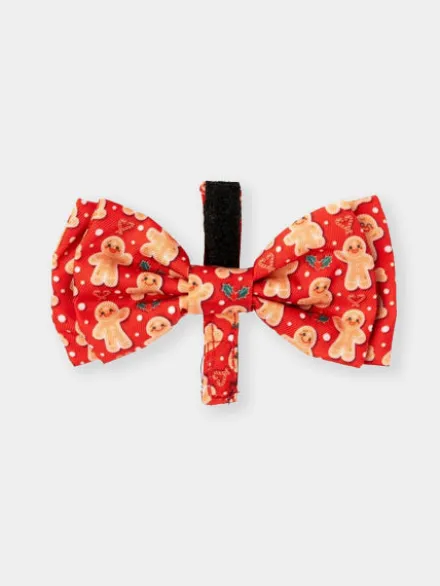 Ensemble Bandana & Nœud papillon de Noël pour chien - Holly Jolly Cookies (S/M)