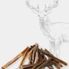 Friandise de mastication pour chien - Peau de cerf 🦌