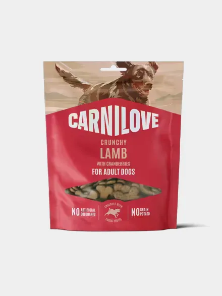 Friandises Crunchy Snack - Agneau et Cranberries - Carnilove